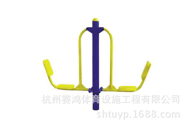 戶外健身路徑器材 運動器械室外小區(qū)公園體育設備雙位坐推訓練器