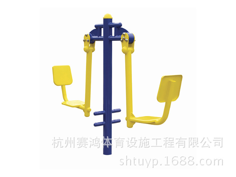 戶外健身路徑器材 運動器械室外小區(qū)公園體育設備雙位坐推訓練器