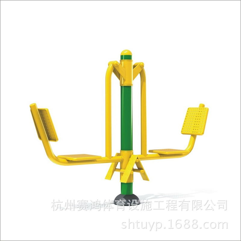 戶外健身路徑器材 運動器械室外小區(qū)公園體育設備雙位坐推訓練器